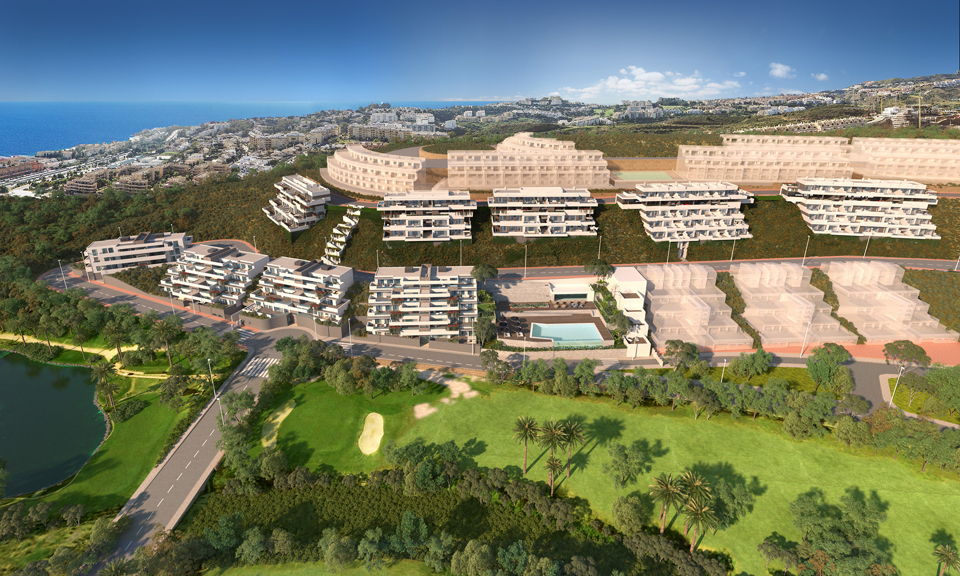 Complexe résidentiel sur golf à Mijas