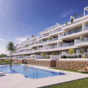 Luxueux programme neuf à Estepona Vue d'ensemble Luxueux complexe résidentiel à Manilva