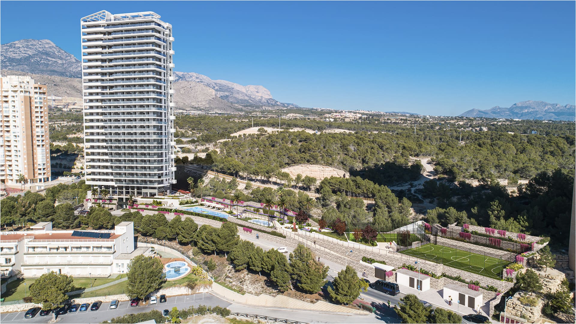 Vue d'ensemble Résidence de première classe à Benidorm