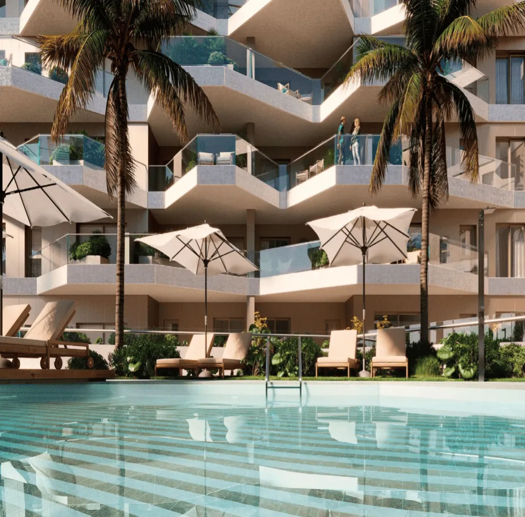 Vue d'ensemble Luxueux complexe moderniste à Mijas